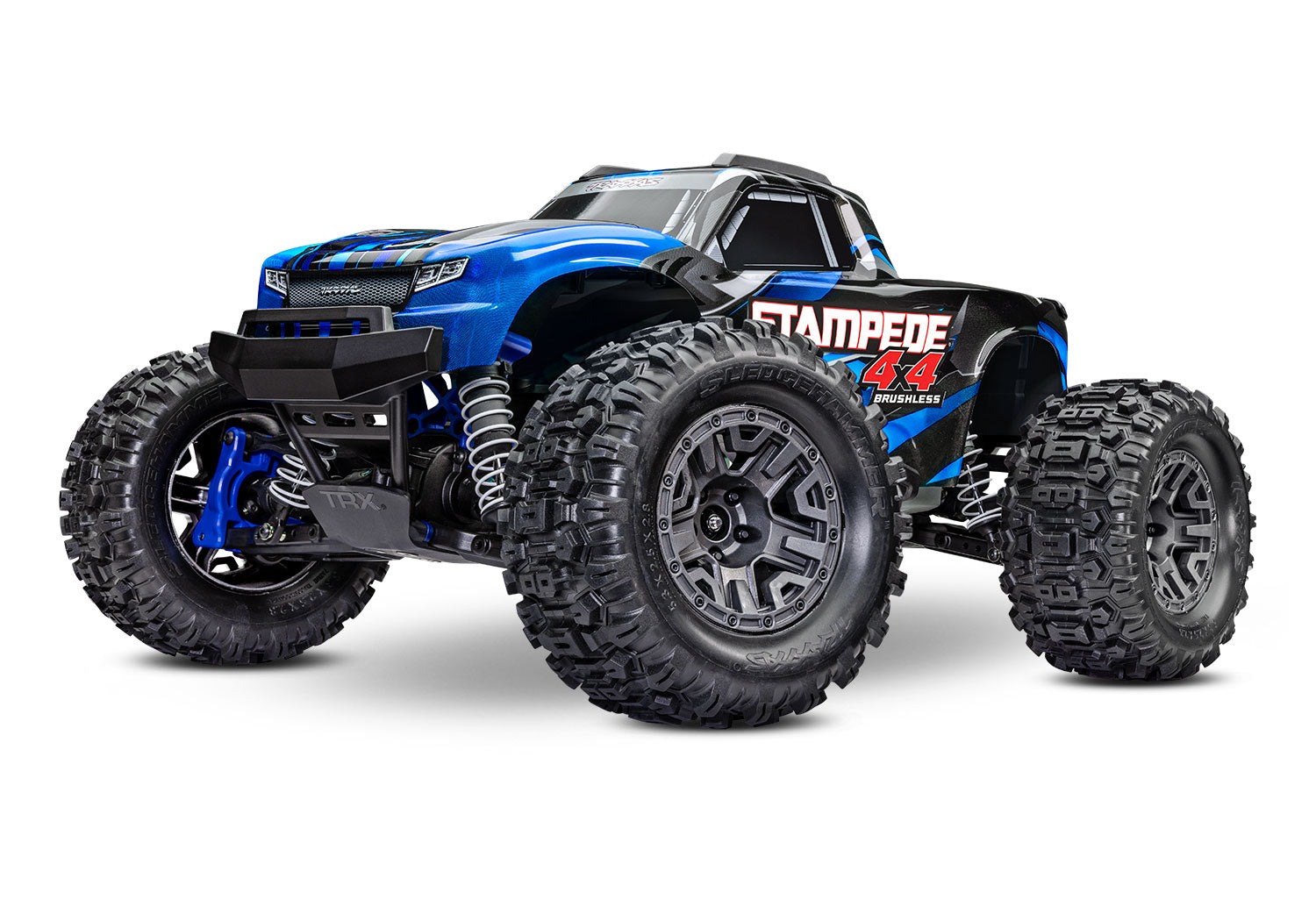 Traxxas Stampede 4x4 BL-2s: 1/10 Scale 4WD Monster Truck (Blue)