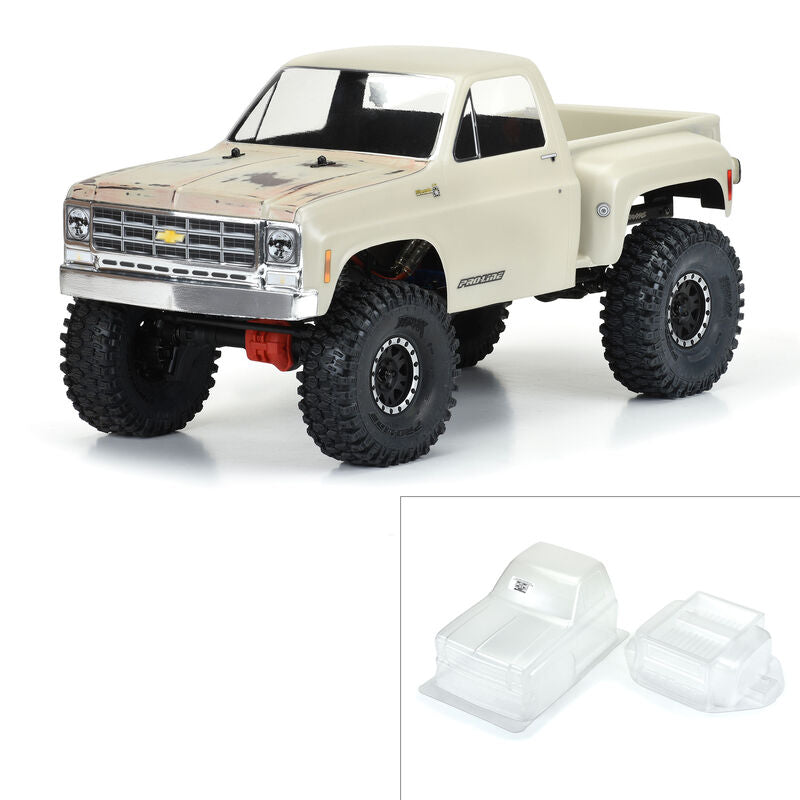 Pro Line 1 10 1978 Chevy K 10 Clear Body 12.3 313mm Wheelbase Crawl