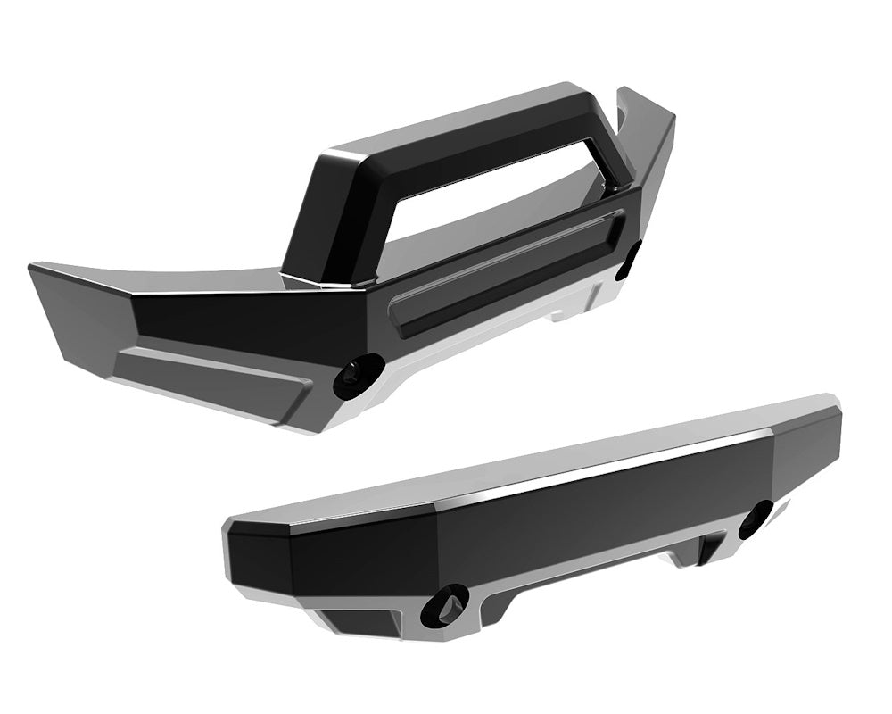 Traxxas Mini Maxx Black Chrome Bumper Set