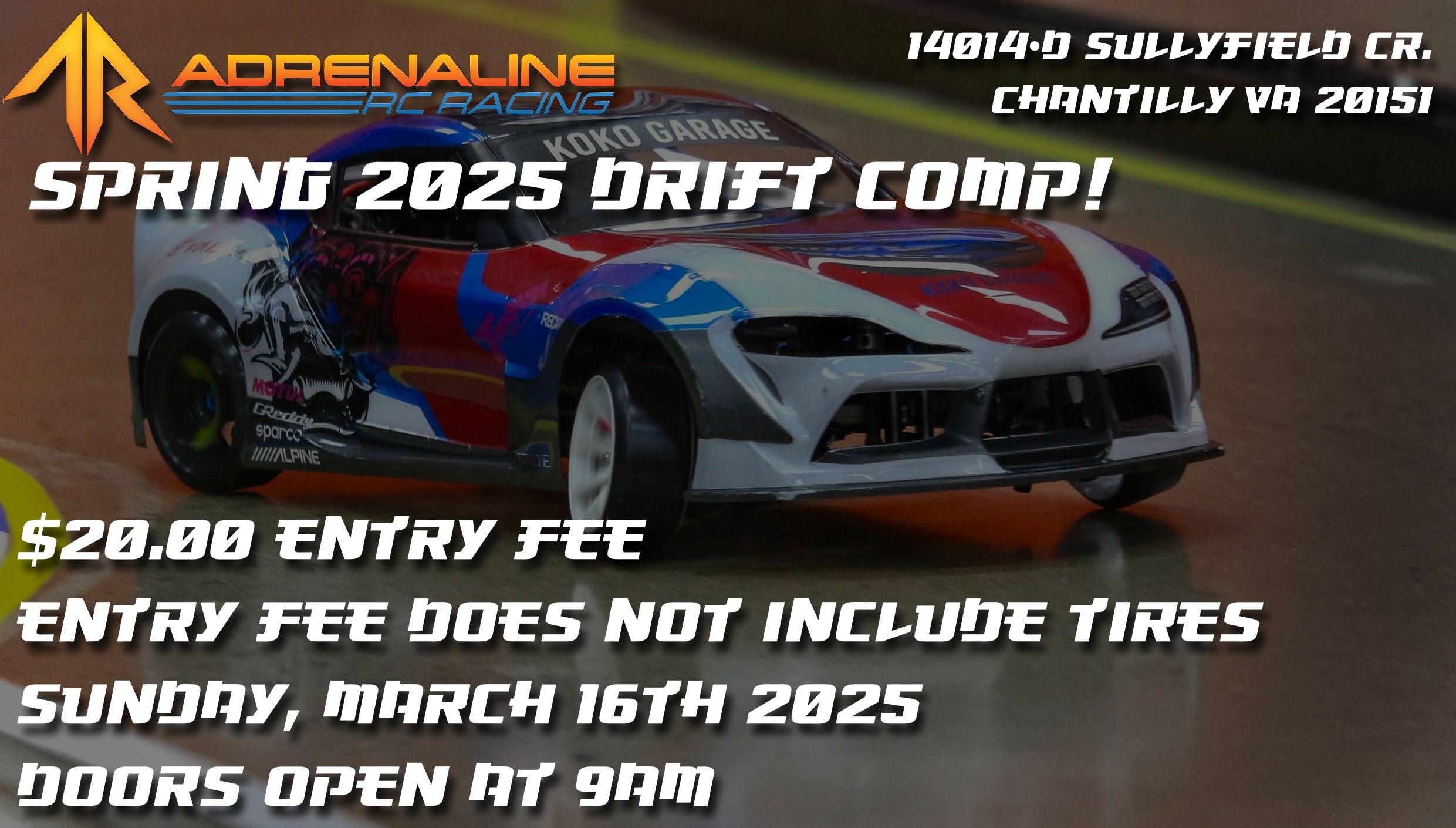 Adrenaline RC Spring Drift Comp 2025 - One Entry