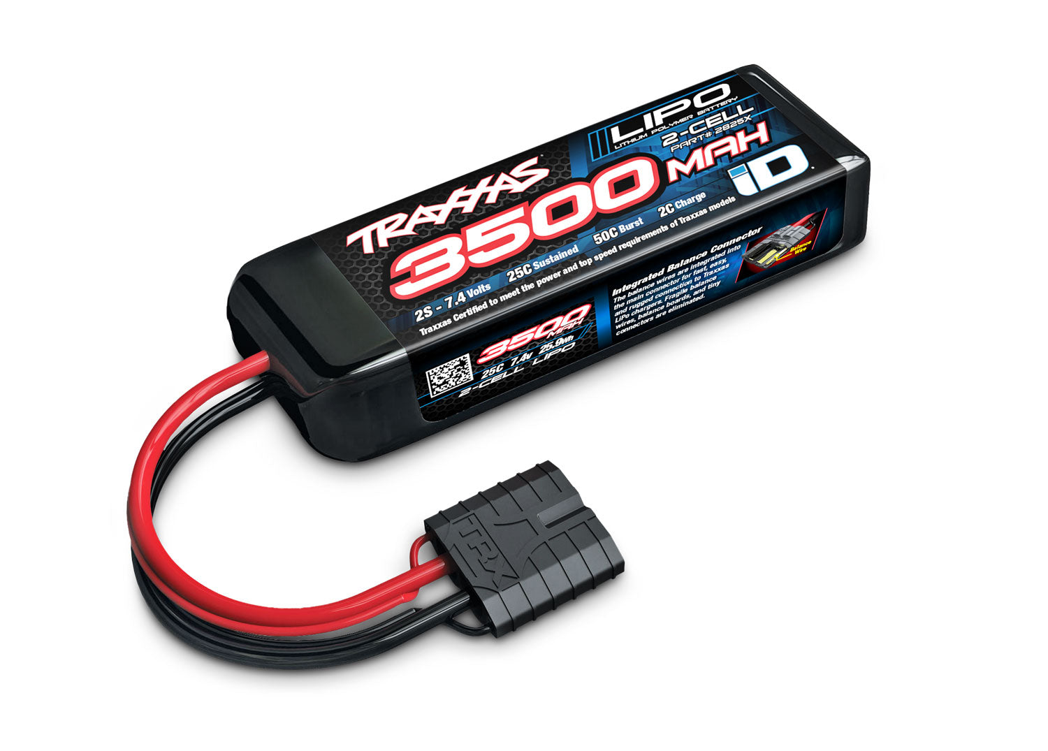 Traxxas 2S 7.4V 3500mAh 25C LiPo Battery