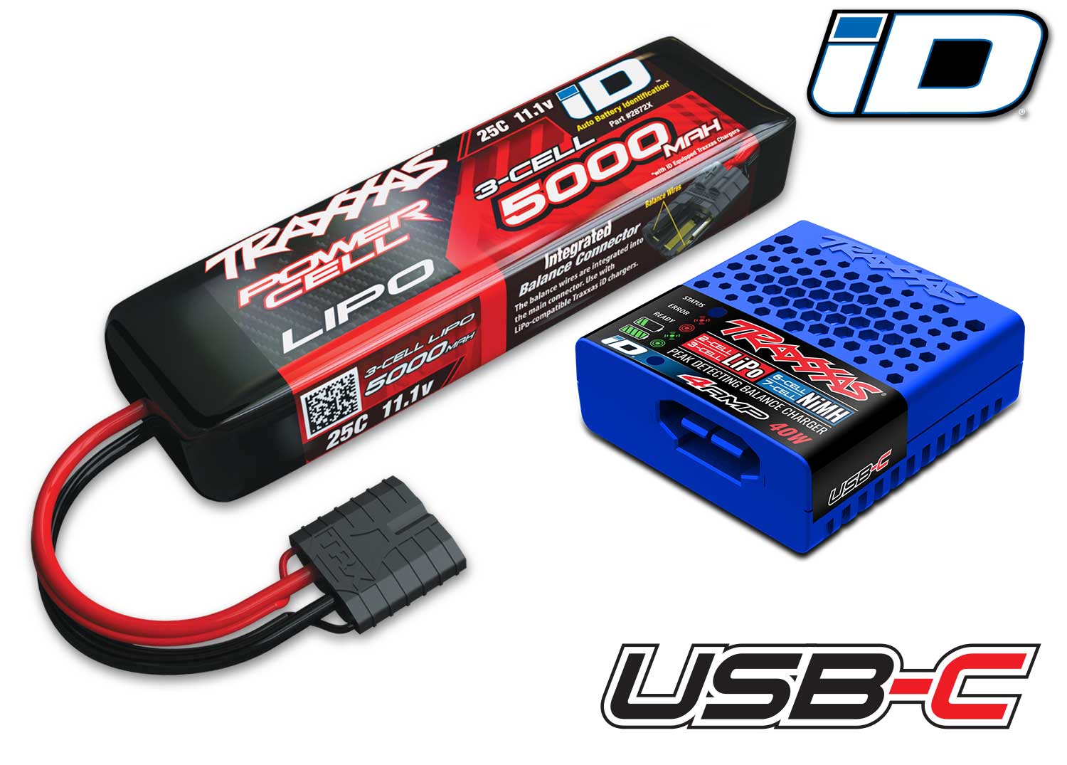 Traxxas 3S Battery/Charger Completer Pack w/ 5000mAh 11.1V LiPo Battery