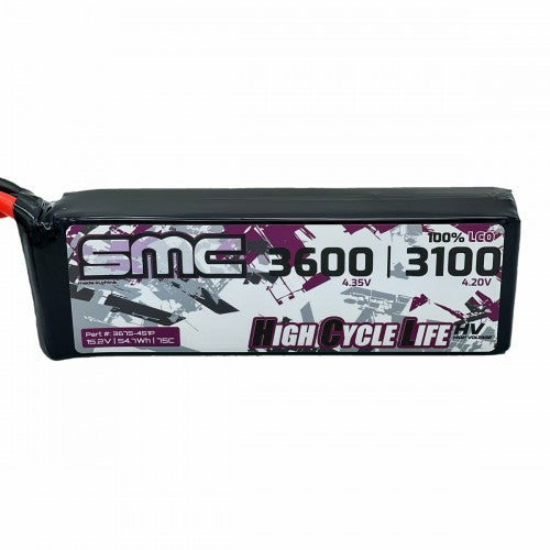 SMC HCL-HVP Flight 15.2V 3600mAh 75C Lipo Flight Battery EC3