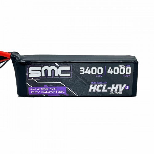 SMC HCL-HV2 15.2V 4S 4000mAh 90C Lipo Flight Battery