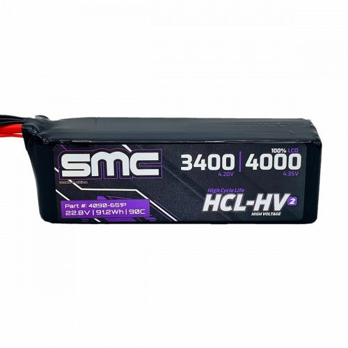 SMC HCL-HV2 Flight 22.8V/6S 4000mAh 90C Flight Lipo Battery