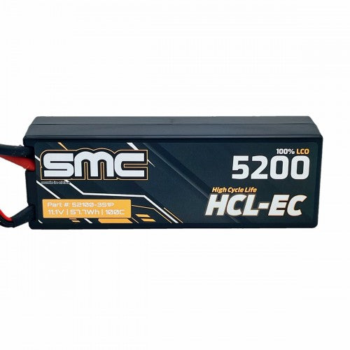 SMC HCL-EC 3S 11.1V 5200mAh 100C Wired Hardcase LiPo Battery