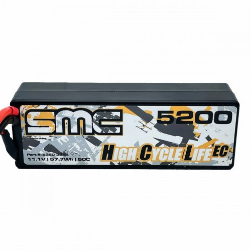 SMC HCL-EC 2S 11.1V 5200mAh 50C Wired Hardcase Lipo Battery