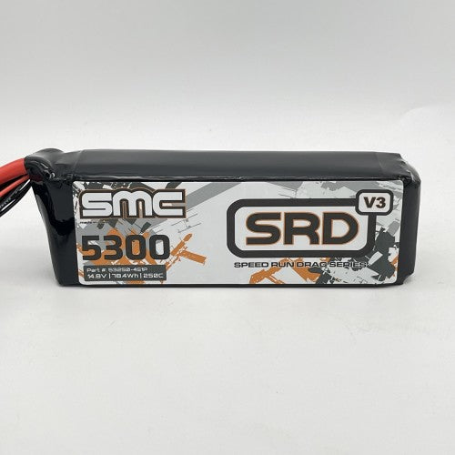 SMC SRD-V3 14.8V 5300mAh 250C Speed Run/ Drag Lipo Battery Pack