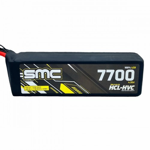 SMC HCL-HVC 22.8V/6S 7700mAh 120C G10 Protection Plates Lipo Battery