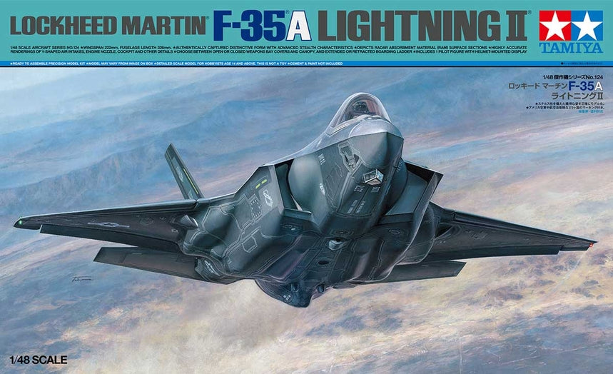 Tamiya 1/48 Lockheed Martin F-35 A Lightning II Model Airplane Kit