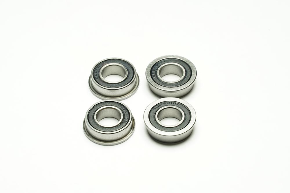 WIRC 5x8x2.5mm Rubber Sealed Flanged Bearings (4)