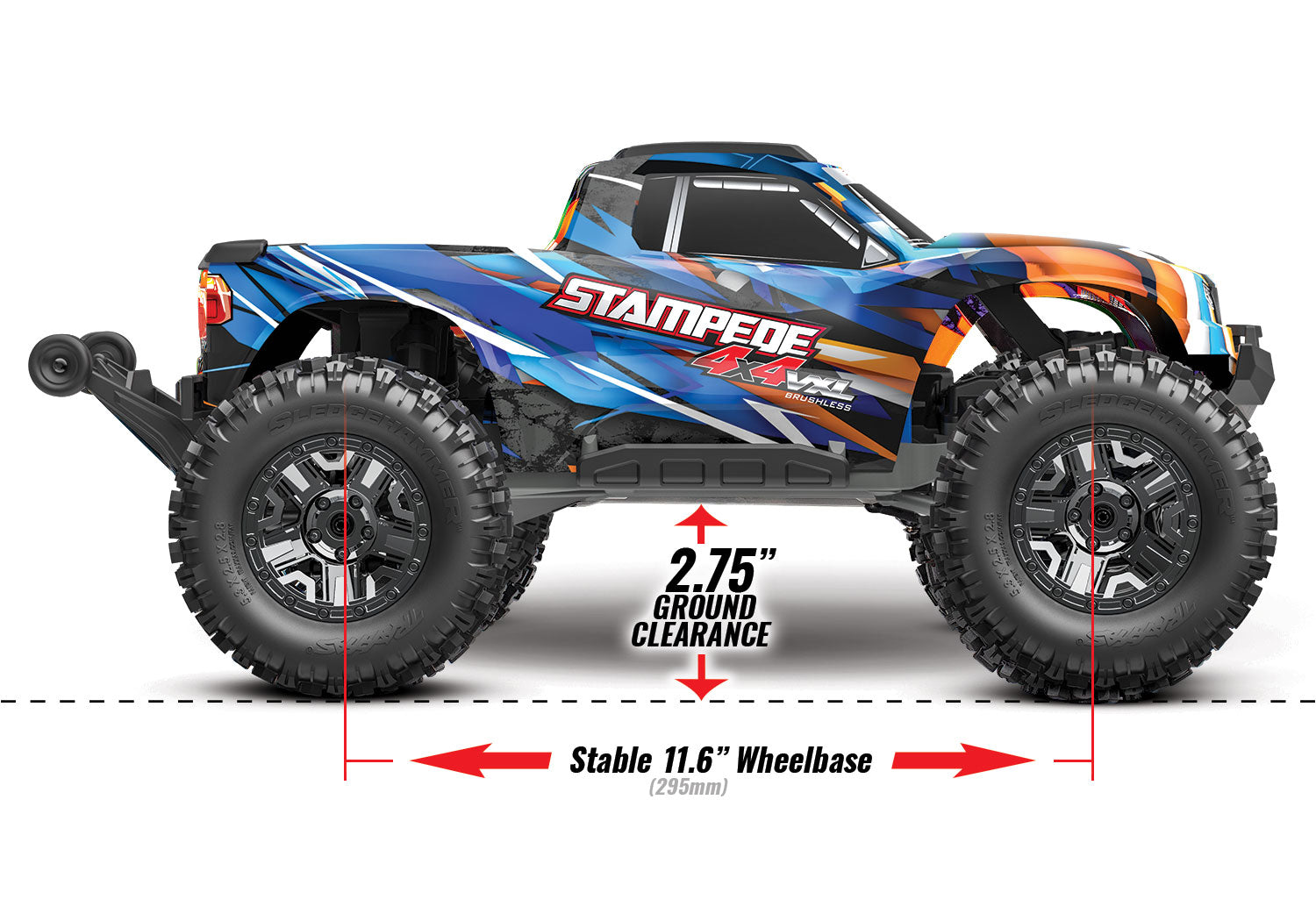 Traxxas Stampede 4x4 VXL 1/10 Monster Truck