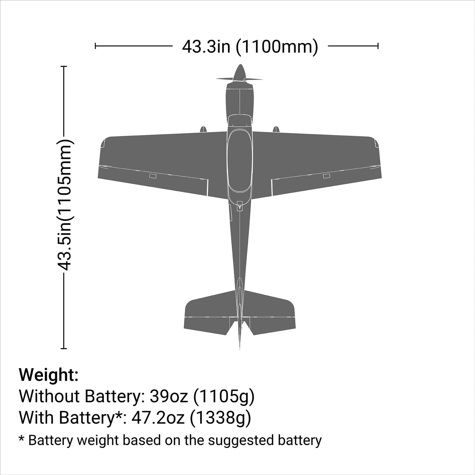 E-flite Sportix 1.1m BNF Basic with AS3X+ & SAFE Select