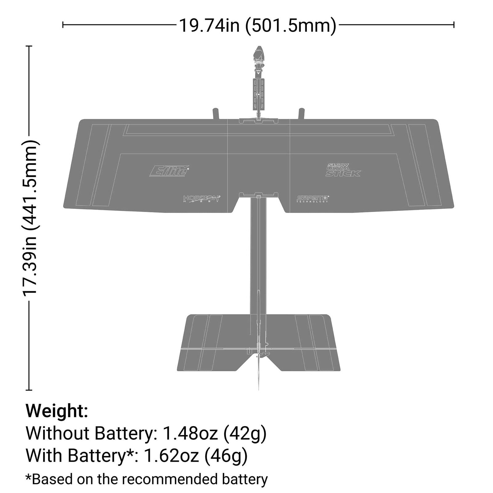 E-flite UMX Slow Ultra Stick RTF with AS3X and SAFE Select