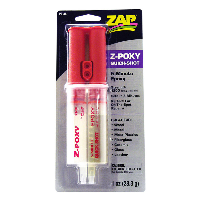 Pacer Technology Z-Poxy 5-Minute Quick Shot Epoxy (1oz)