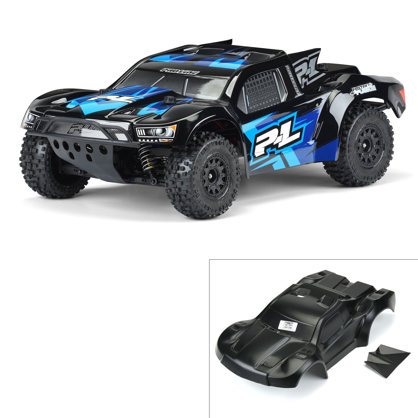 Pro-Line 1/10 SCT Pre-Cut Flo-Tek Fusion Tough-Color Black Body