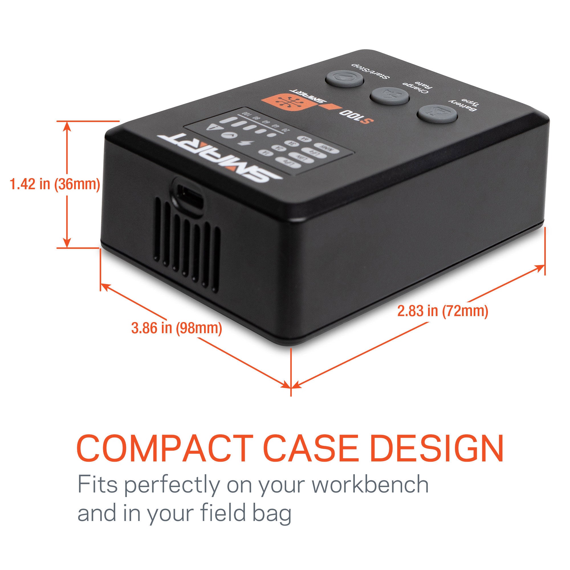 Spektrum S100 1x100W USB-C Smart Charger, 65W USB-C GaN Power Supply Combo