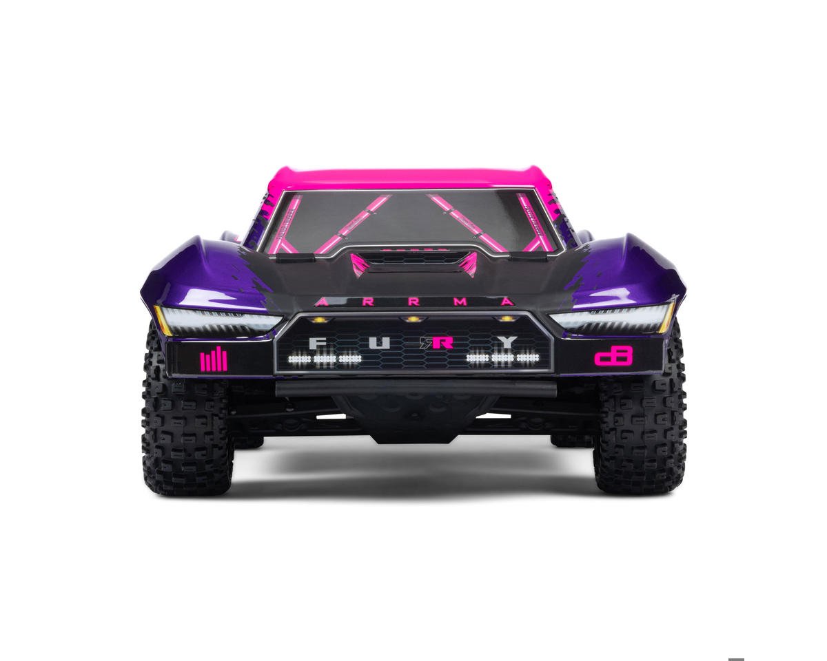 Arrma Fury 223S BLX 1/10 Brushless RTR 2WD Short Course Truck (Purple) w/SLT2 2.4GHz Radio & DSC