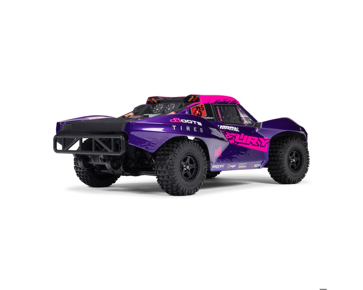 Arrma Fury 223S BLX 1/10 Brushless RTR 2WD Short Course Truck (Purple) w/SLT2 2.4GHz Radio & DSC