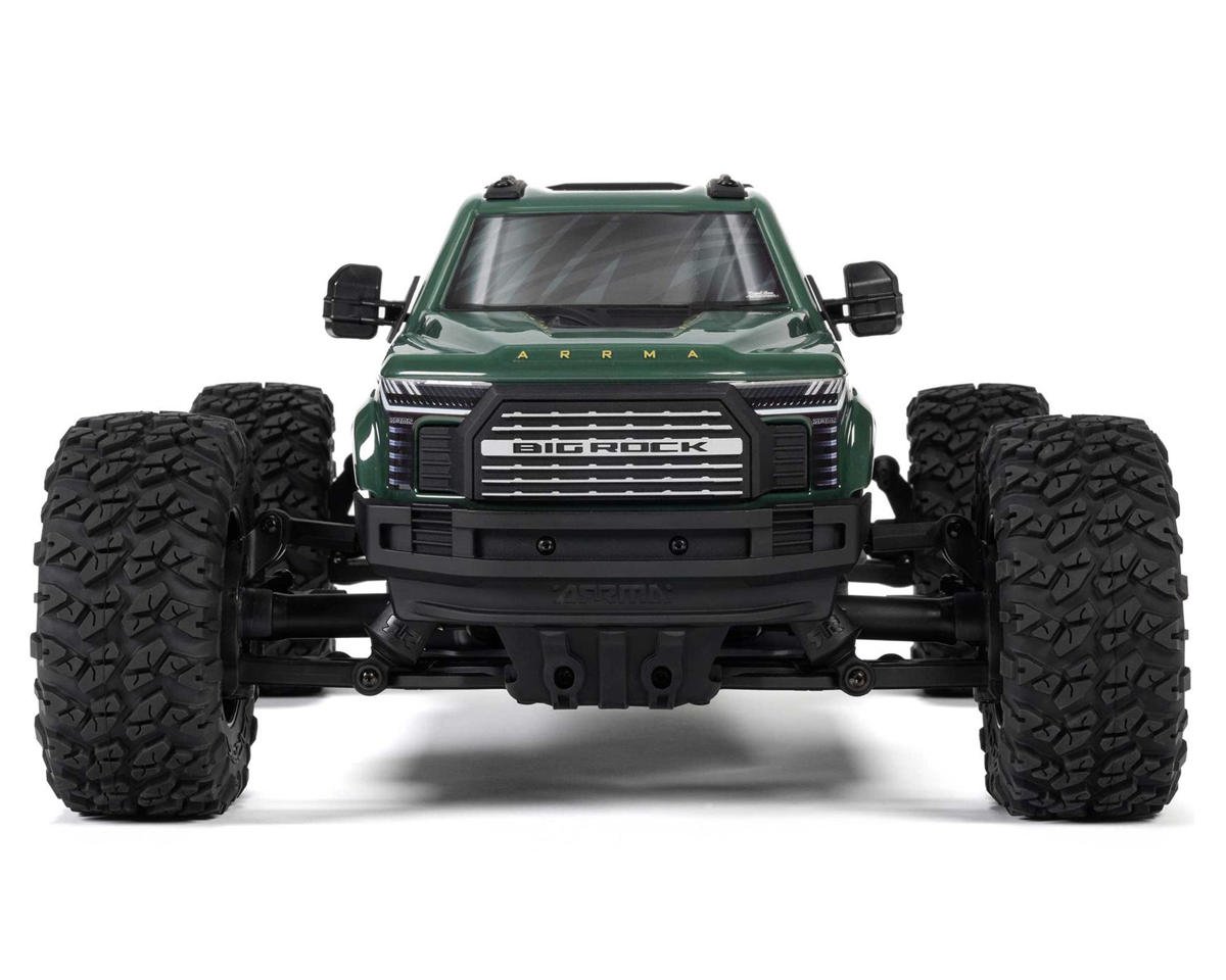 Arrma Big Rock 4X4 V4 223S DSC 1/10 RTR Brushless 4WD Monster Truck (Green) w/Spektrum SLT3 2.4GHz Radio