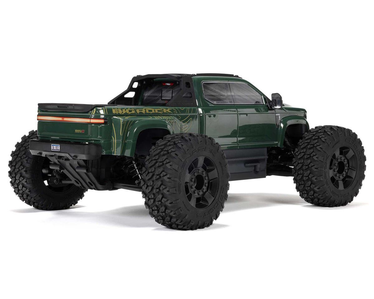 Arrma Big Rock 4X4 V4 223S DSC 1/10 RTR Brushless 4WD Monster Truck (Green) w/Spektrum SLT3 2.4GHz Radio