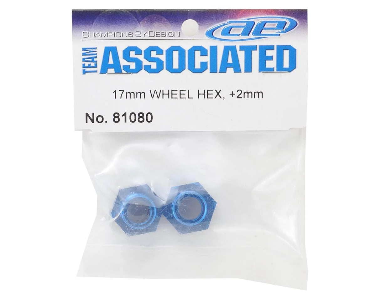 Team Associated RC8B3 +2mm Offset Wheel Hex Set (2)