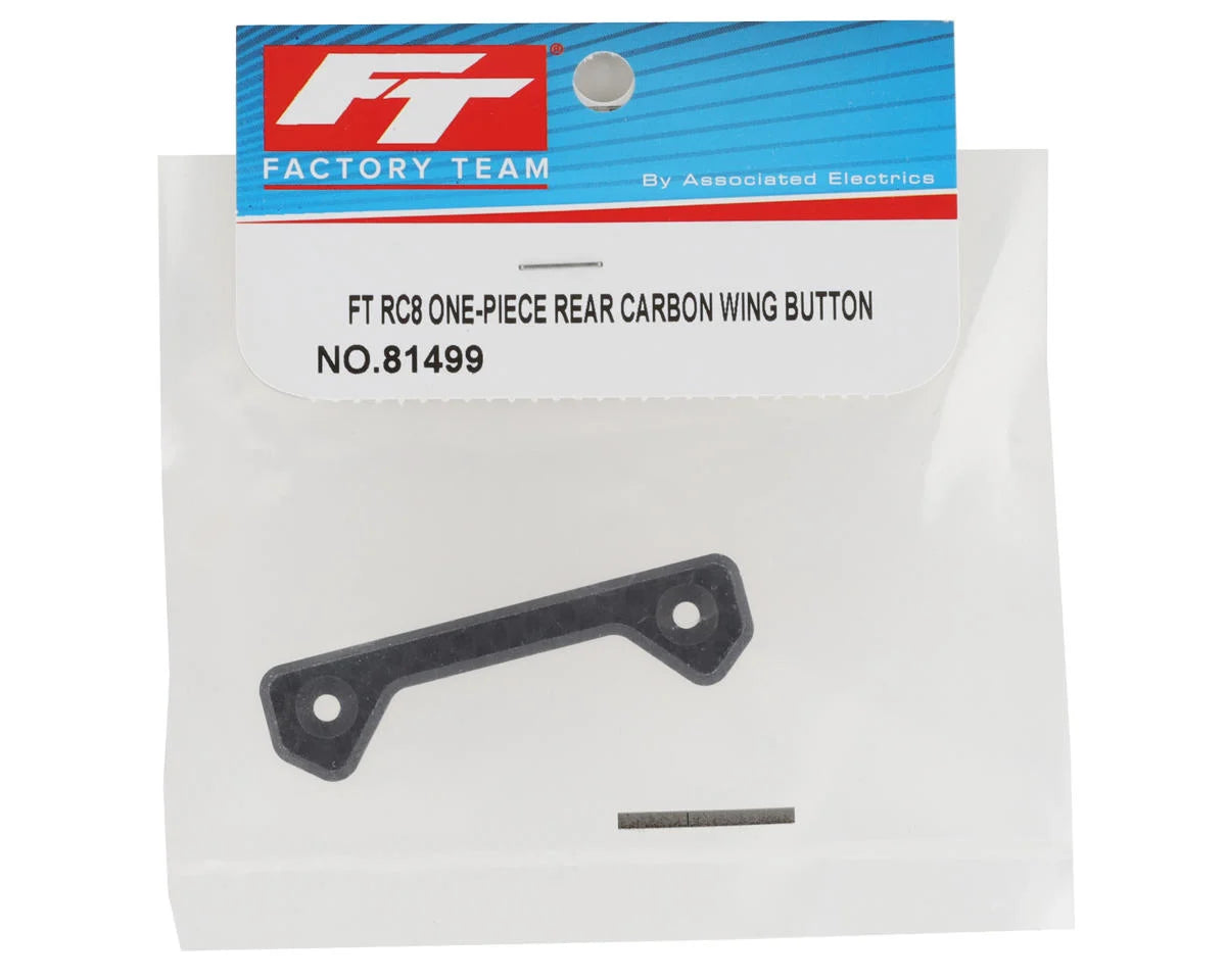 Team Associated Factory Team 1/8 Rear One-Piece Carbon Fiber Wing Button