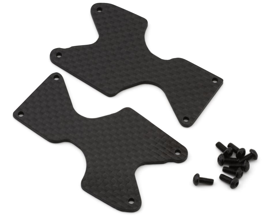 Team Associated RC8B4.1 Factory Team Carbon Fiber Rear Arms Inserts (2mm) (2)