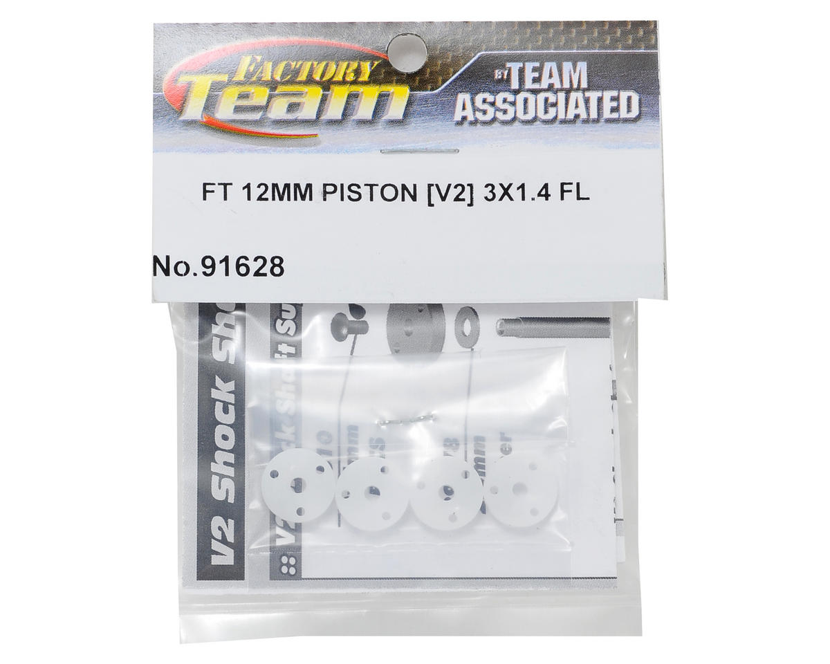 Team Associated Factory Team 12mm V2 Shock Piston (4) (3x1.4mm)