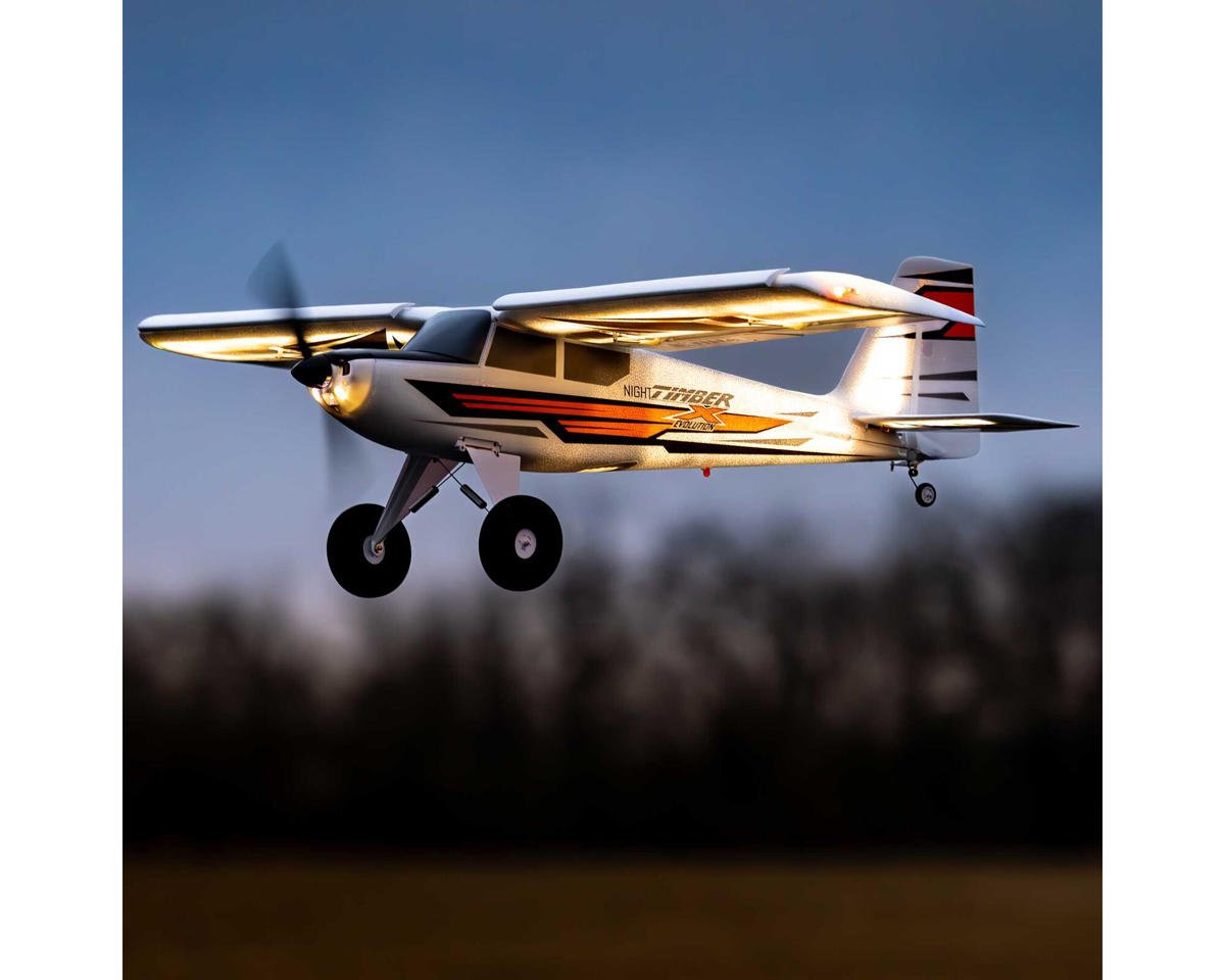 E-flite Night Timber X Evolution 1.2M BNF Basic Electric Airplane (1200mm) w/AS3X+ & SAFE Select