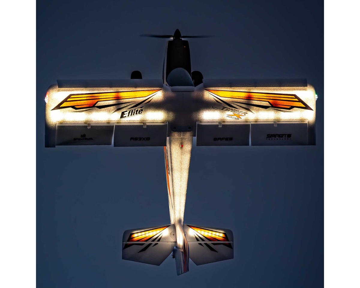 E-flite Night Timber X Evolution 1.2M BNF Basic Electric Airplane (1200mm) w/AS3X+ & SAFE Select