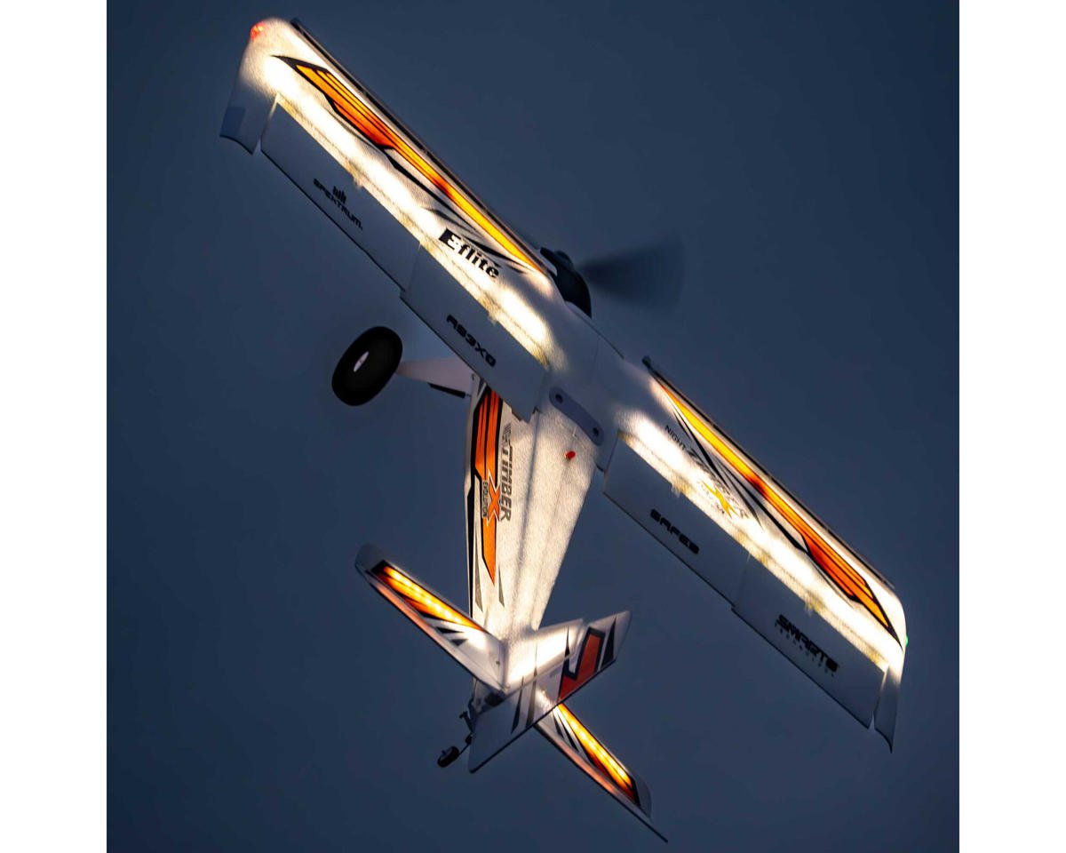 E-flite Night Timber X Evolution 1.2M BNF Basic Electric Airplane (1200mm) w/AS3X+ & SAFE Select