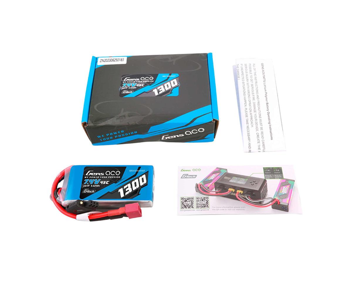 Gens Ace G-Tech Smart 2S 7.4V 1300mAh 25C LiPo Battery w/T-Style Connector