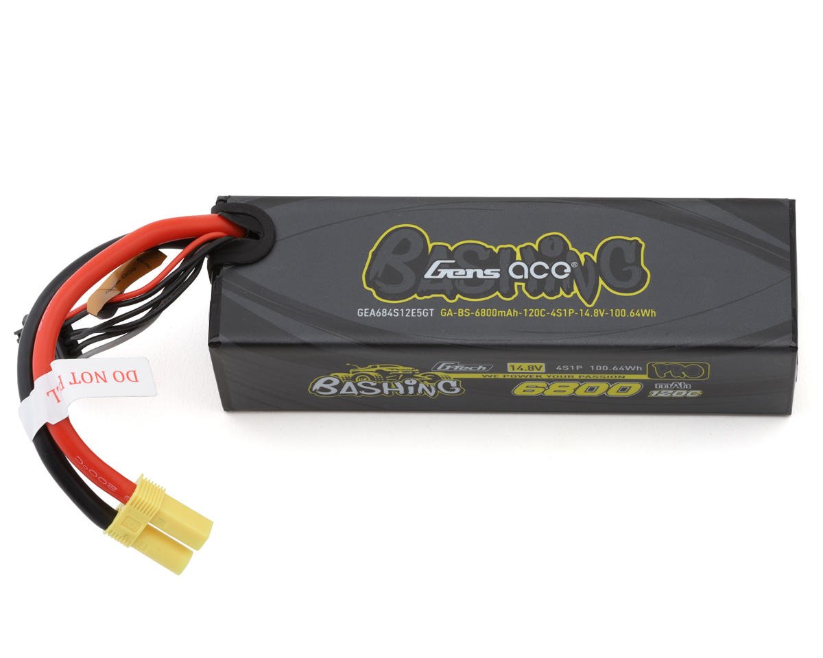 Gens Ace G-Tech 4S Bashing Series Hardcase LiPo Battery 120C (14.8V/6800mAh) w/EC5 Connector