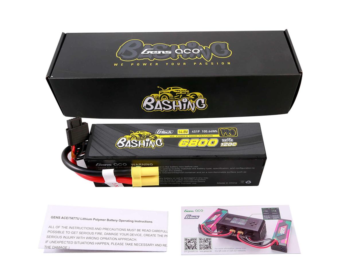 Gens Ace G-Tech 4S Bashing Series Hardcase LiPo Battery 120C (14.8V/6800mAh) w/EC5 Connector