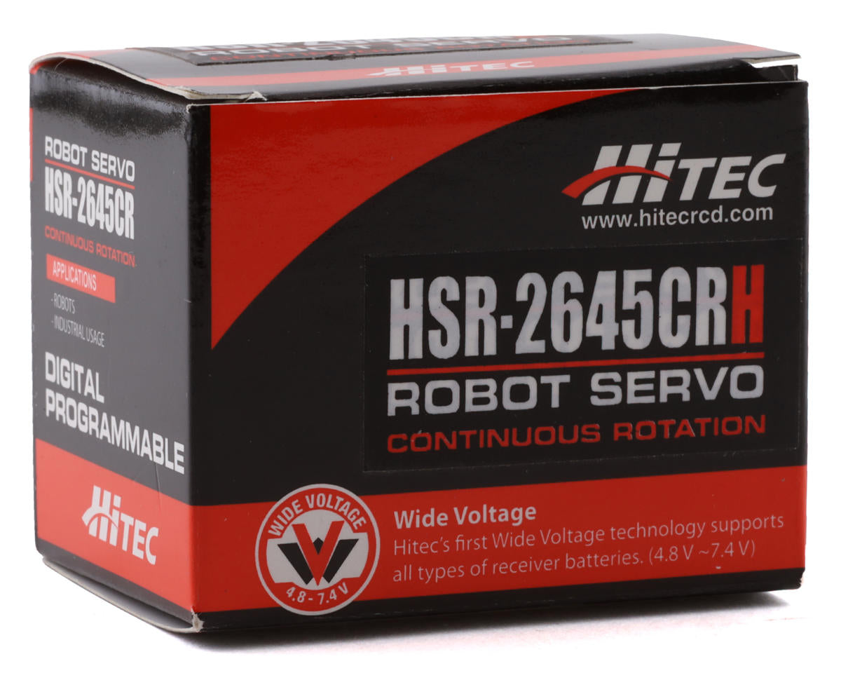 Hitec HSR-2645CR Wide Volt Digital Continuous Rotation Robotic Servo