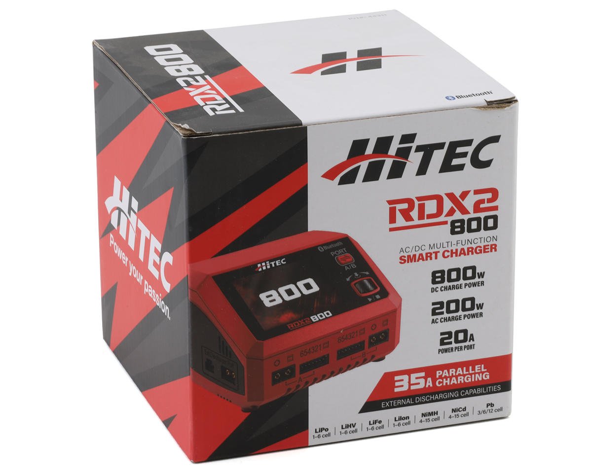 Hitec RDX2 800 Dual Smart LiPo Battery Balance Charger (6S/20A/AC-200W/DC-800W)