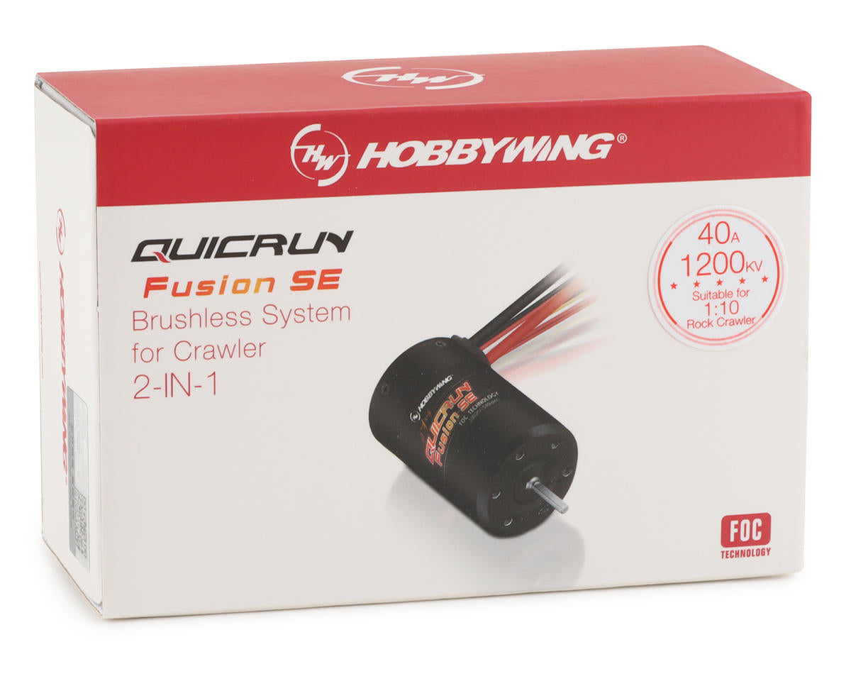 Hobbywing QuicRun Fusion SE 1800Kv 540 FOC 2-in-1 Crawler Brushless ESC & Motor System