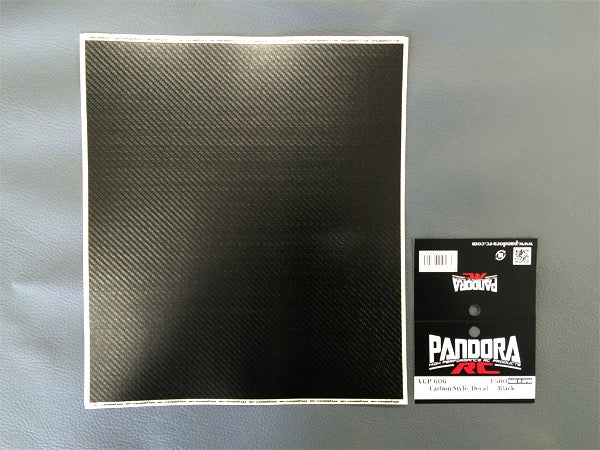 Pandora RC Carbon Fiber Style Decal Sheet