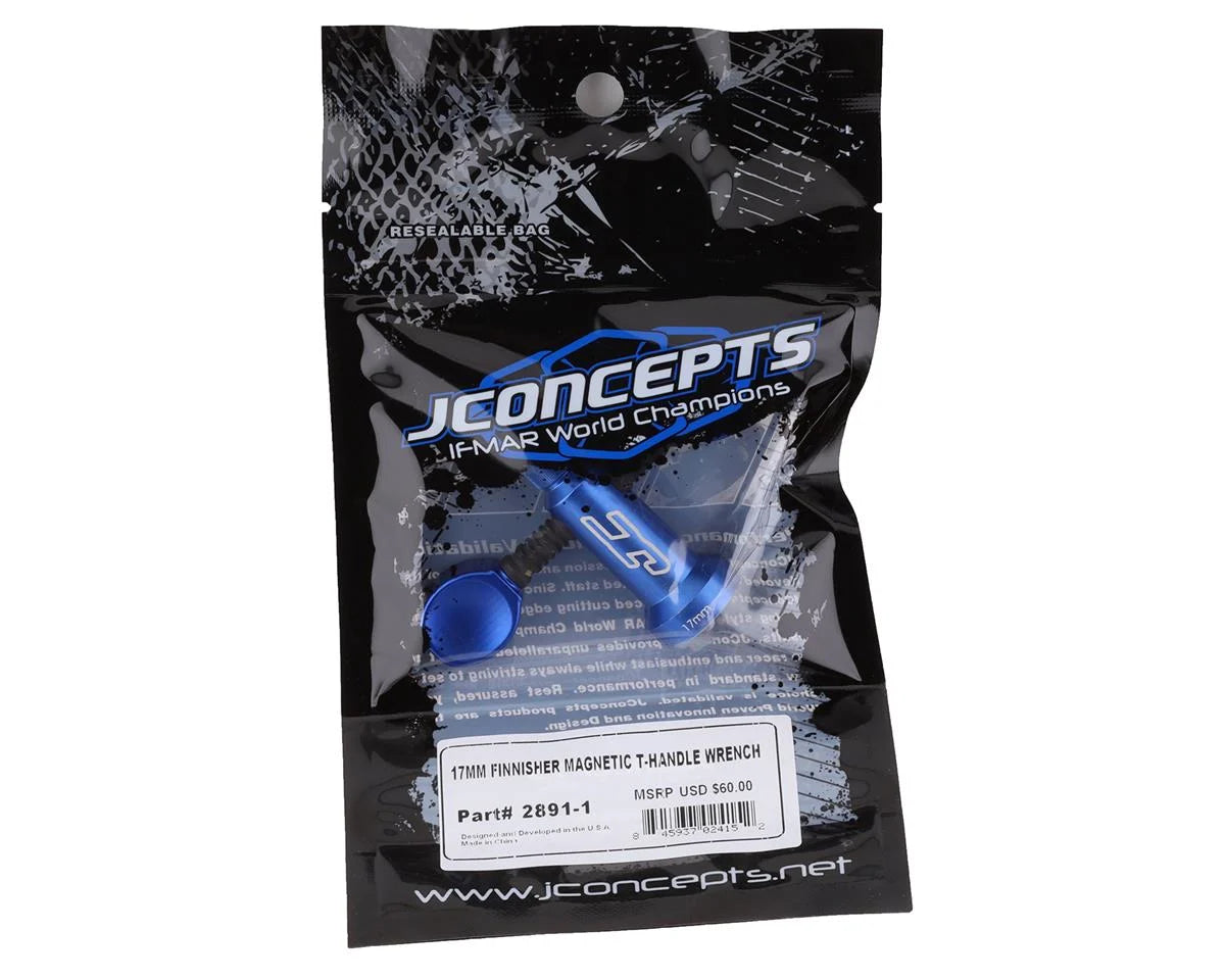 JConcepts 17mm Finnisher Magnetic T-Handle Wrench Blue