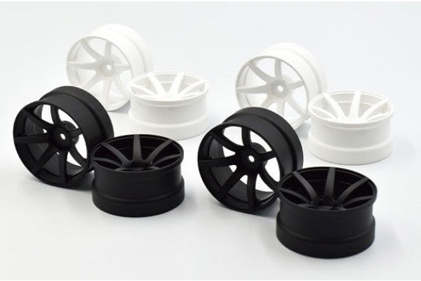 REVE D DRIFT WHEEL "JD7"; MATTE WHITE; OFFSET 8mm (RW-JD7MW8)