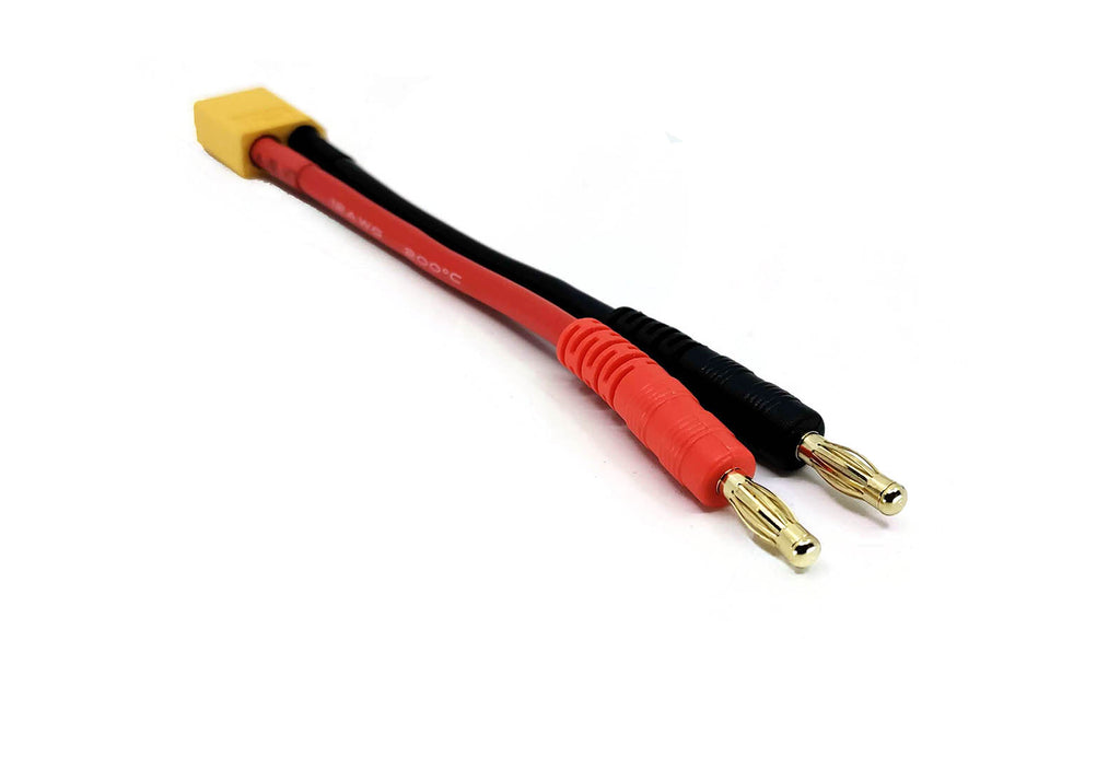 Male Banana Plug to Male XT60 Charge Adapter