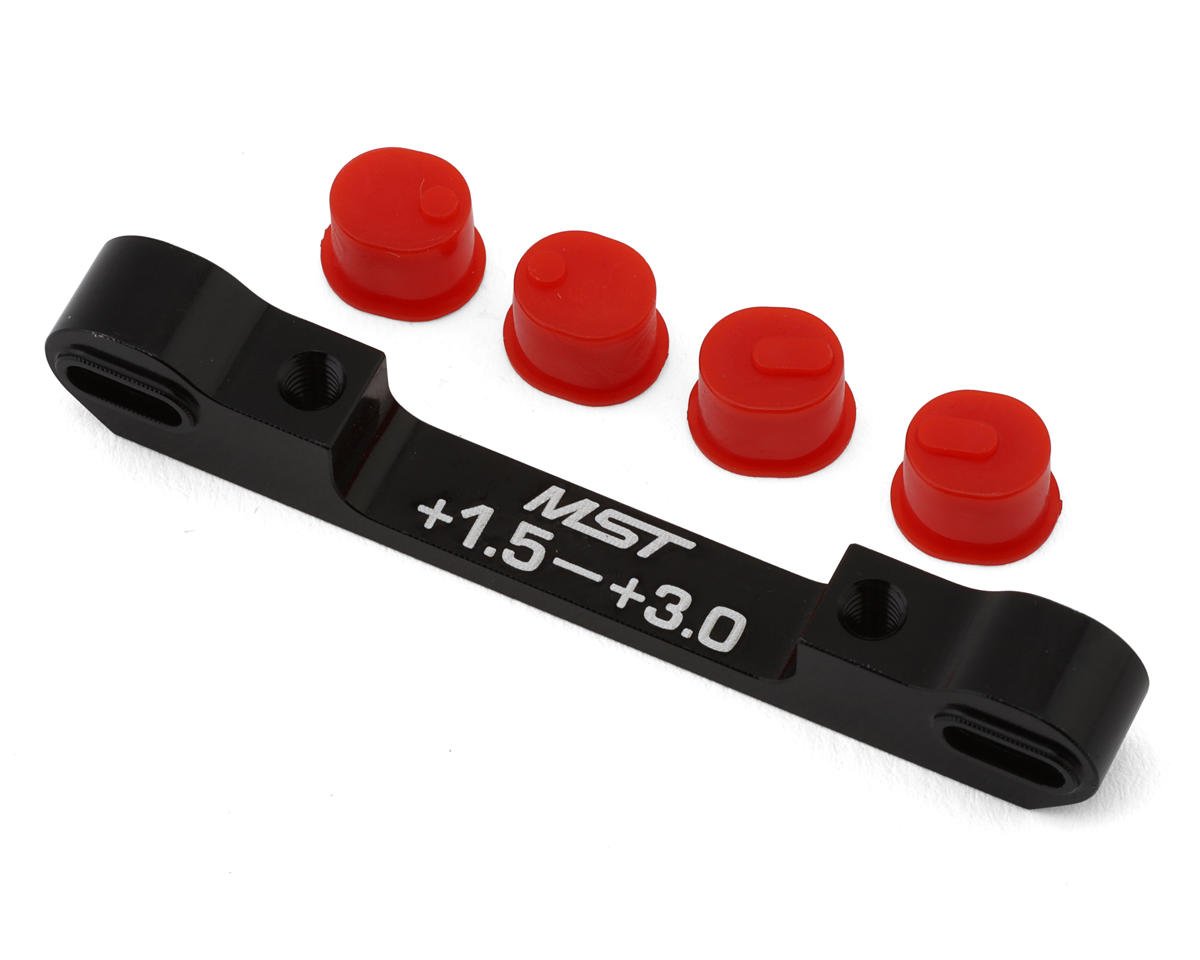 MST RMX Adjustable Aluminum Suspension Mount (+1.5/+3.0) (Black)