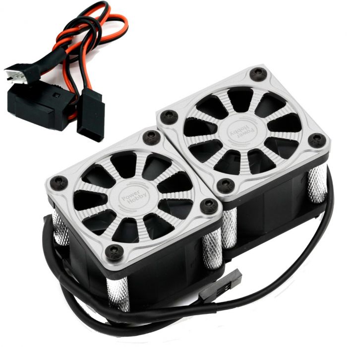 Power Hobby Twister Twin Dual 40mm Cooling Fan Kit (Assorted Colors)