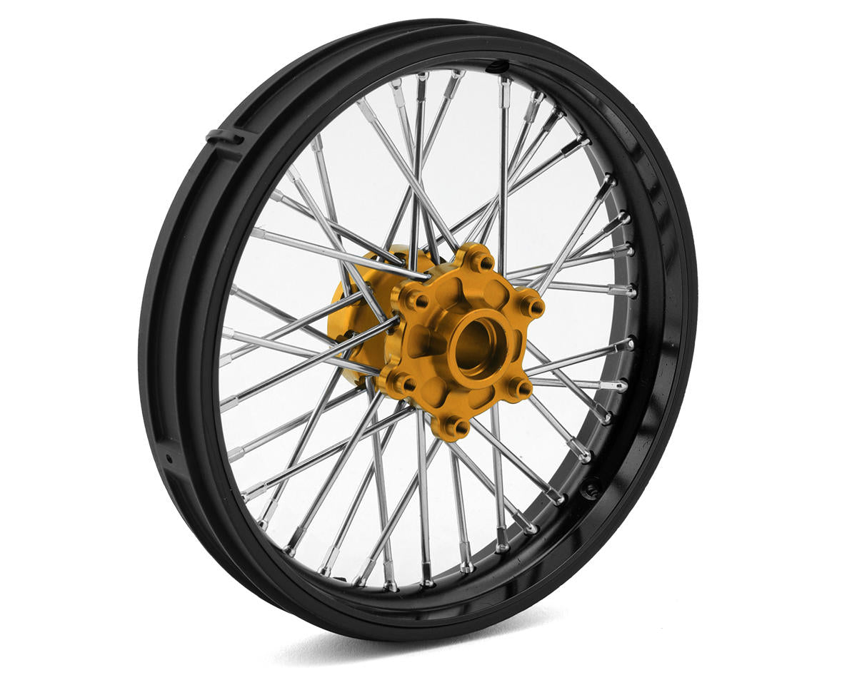 Pro-Line Promoto-MX Pro-Spec Aluminum V2 Bead Pre-Assembled Front Wheel (Black/Gold)