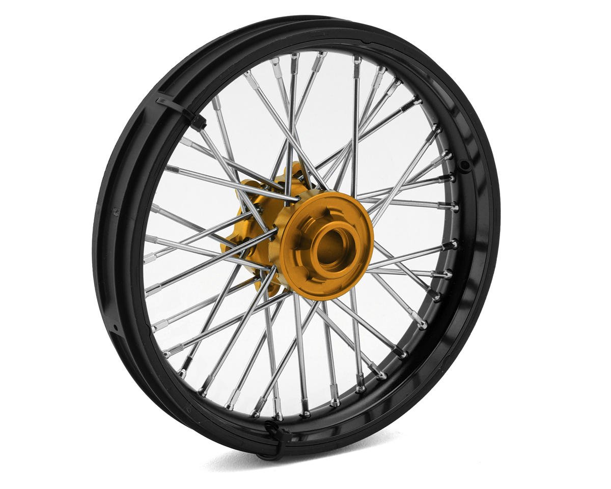 Pro-Line Promoto-MX Pro-Spec Aluminum V2 Bead Pre-Assembled Front Wheel (Black/Gold)