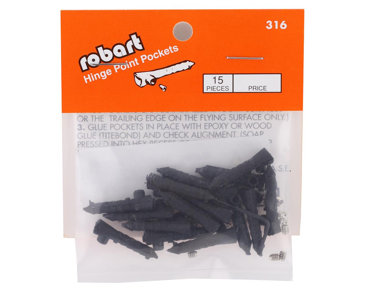 Robart 1/8" Hinge Point Pocket (15pcs)