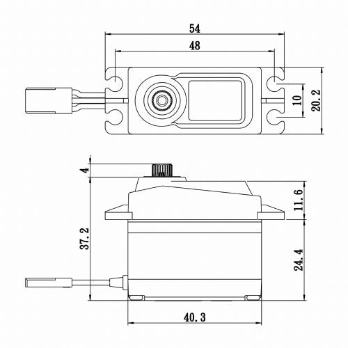 Savox SC-1258TGP Standard Digital "High Speed" Titanium Gear Servo