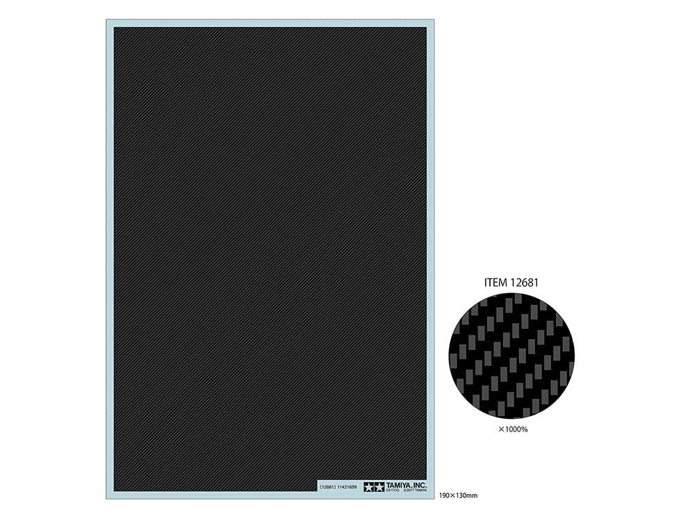 Tamiya Carbon Pattern Decal Sheet (Plain Weave/Fine)