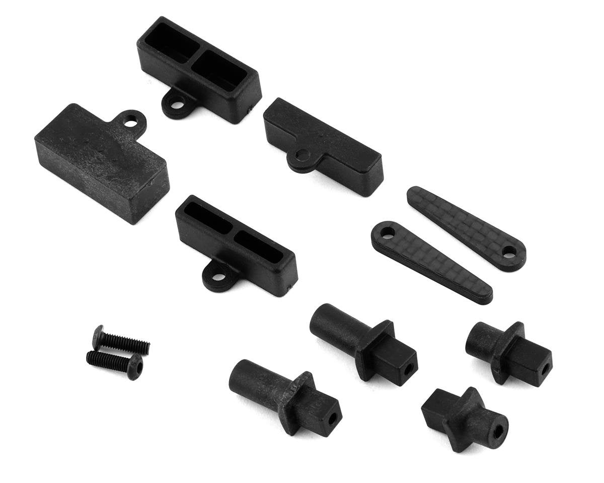 Team Losi Racing 22X-4 Elite Carbon Tab Battery Mount Set